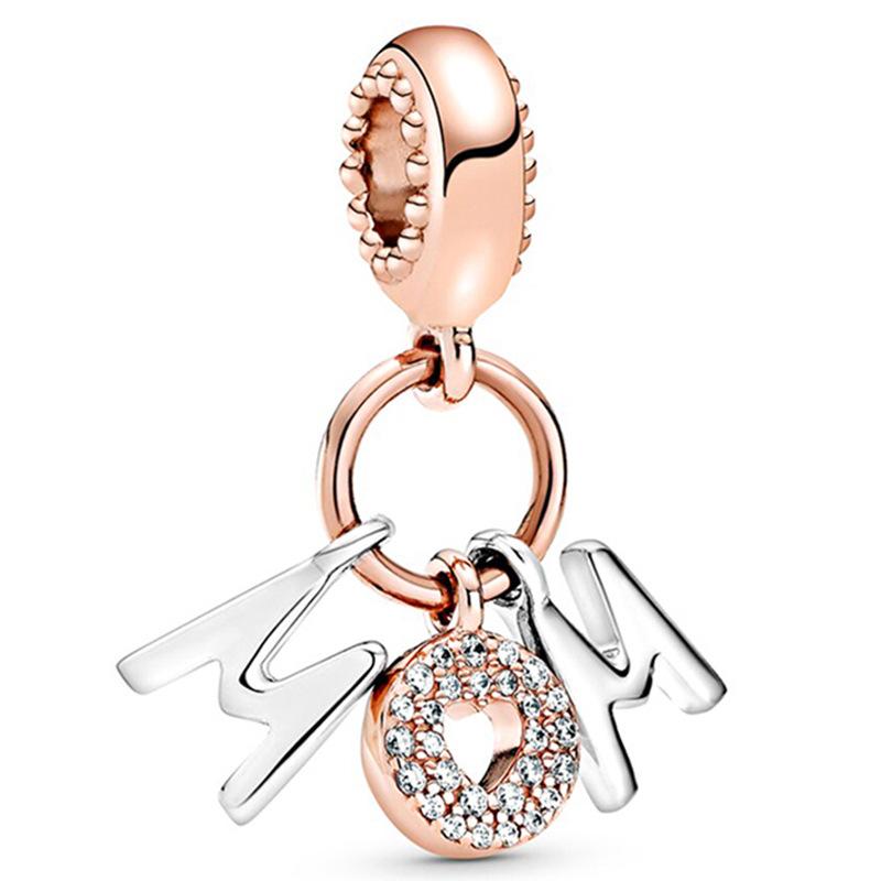 European Style DIY Charm Beads for Jewelry Making, Gold Plated CZ Heart Animal Dangle Charms, Pandora Compatible Bracelet Necklace Accessories