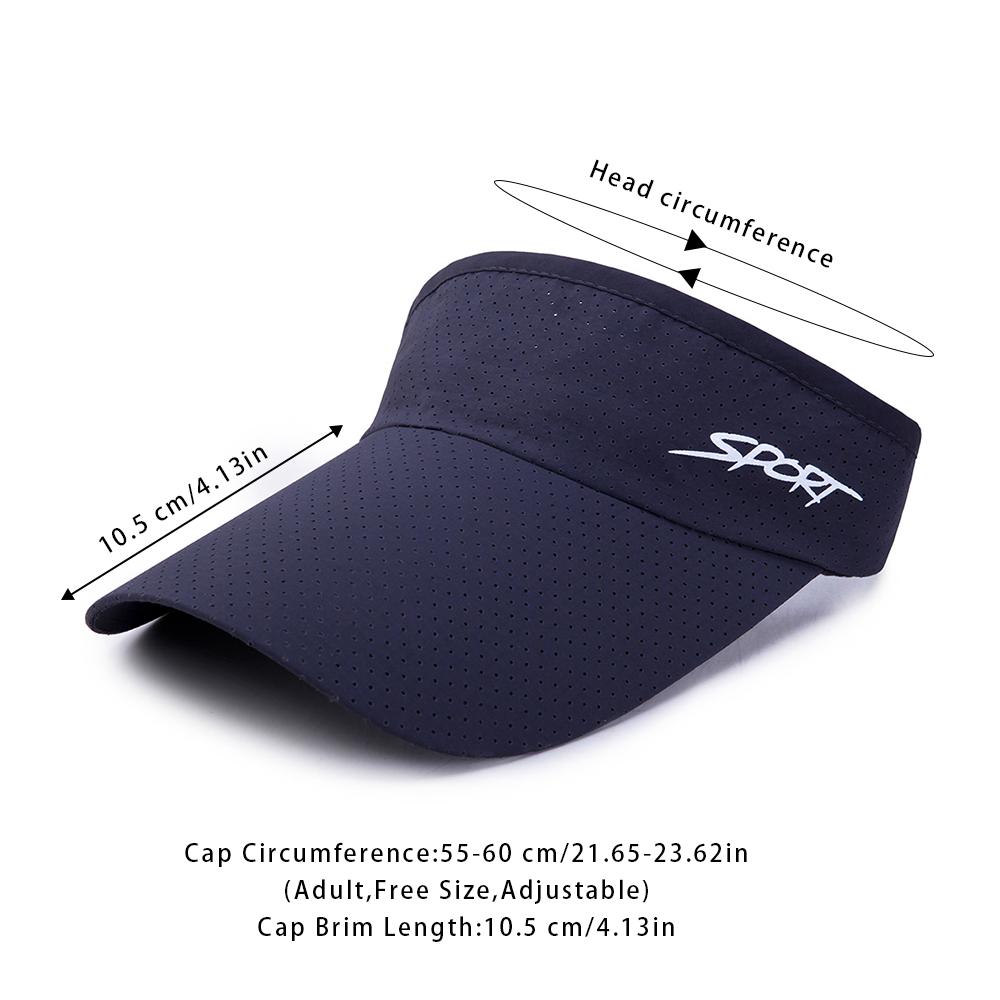 Men Women Breathable Running Sport Headband Sun Hat Sports Visor Baseball Cap Beach Hat