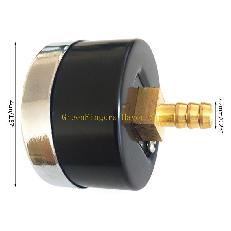 F68D Negative Pressure Meter with Clear Scale Durable Vacuum Pressure Gauge 7.2mm