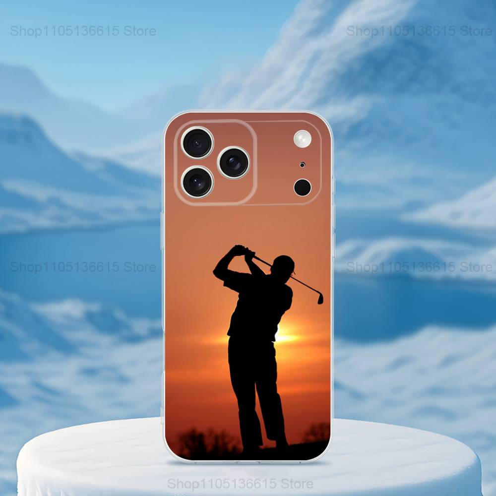 Спортивный мяч для гольфа для iPhone 12, Mini, 16, X, 13, XR, 15, Pro, 17, Plus, 11, Max, 14, SE, XS, Прозрачный мягкий чехол