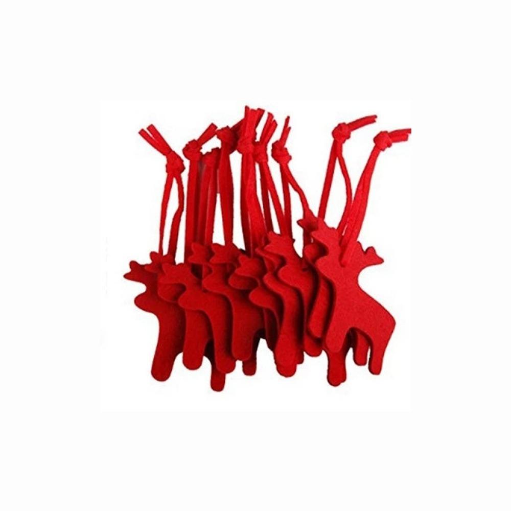 40шт 4 формы рождественский декоративный кулон легко повесить фетровые рождественские подвески Рождество