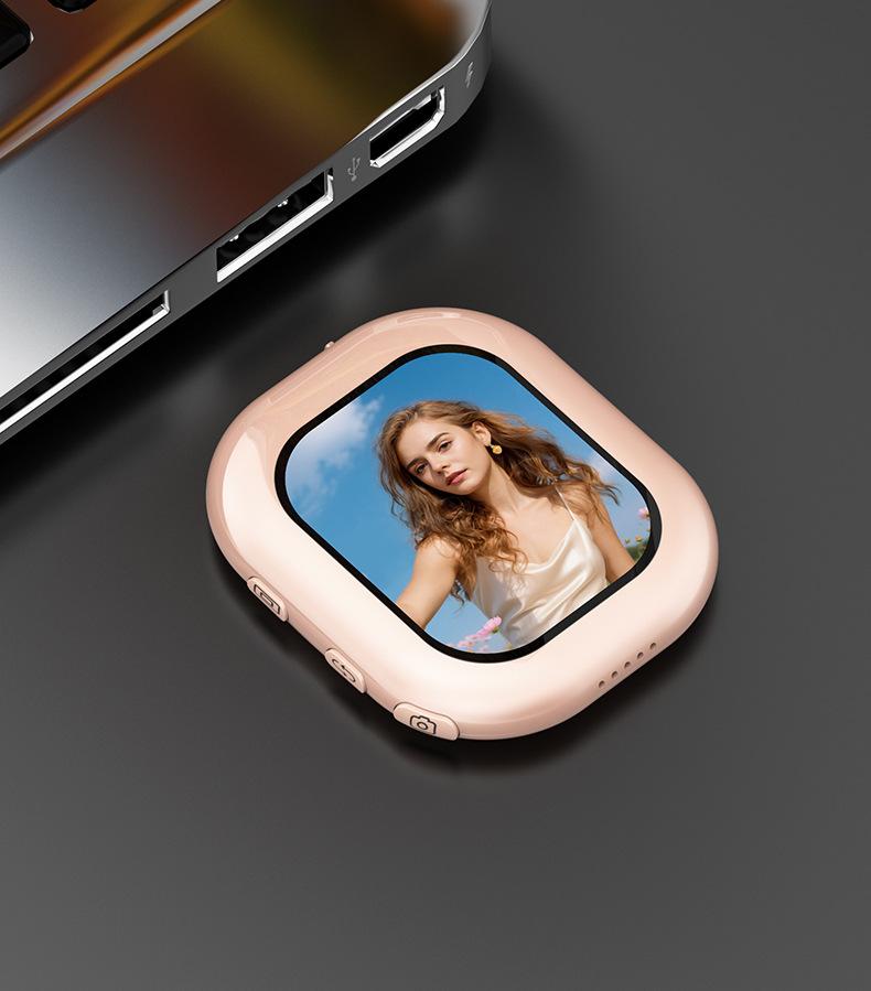 Mini Phone Rear Magnetic Selfie Display Screen Wireless Screen Mirroring Device Taking Photos Viewing Rear Camera T3