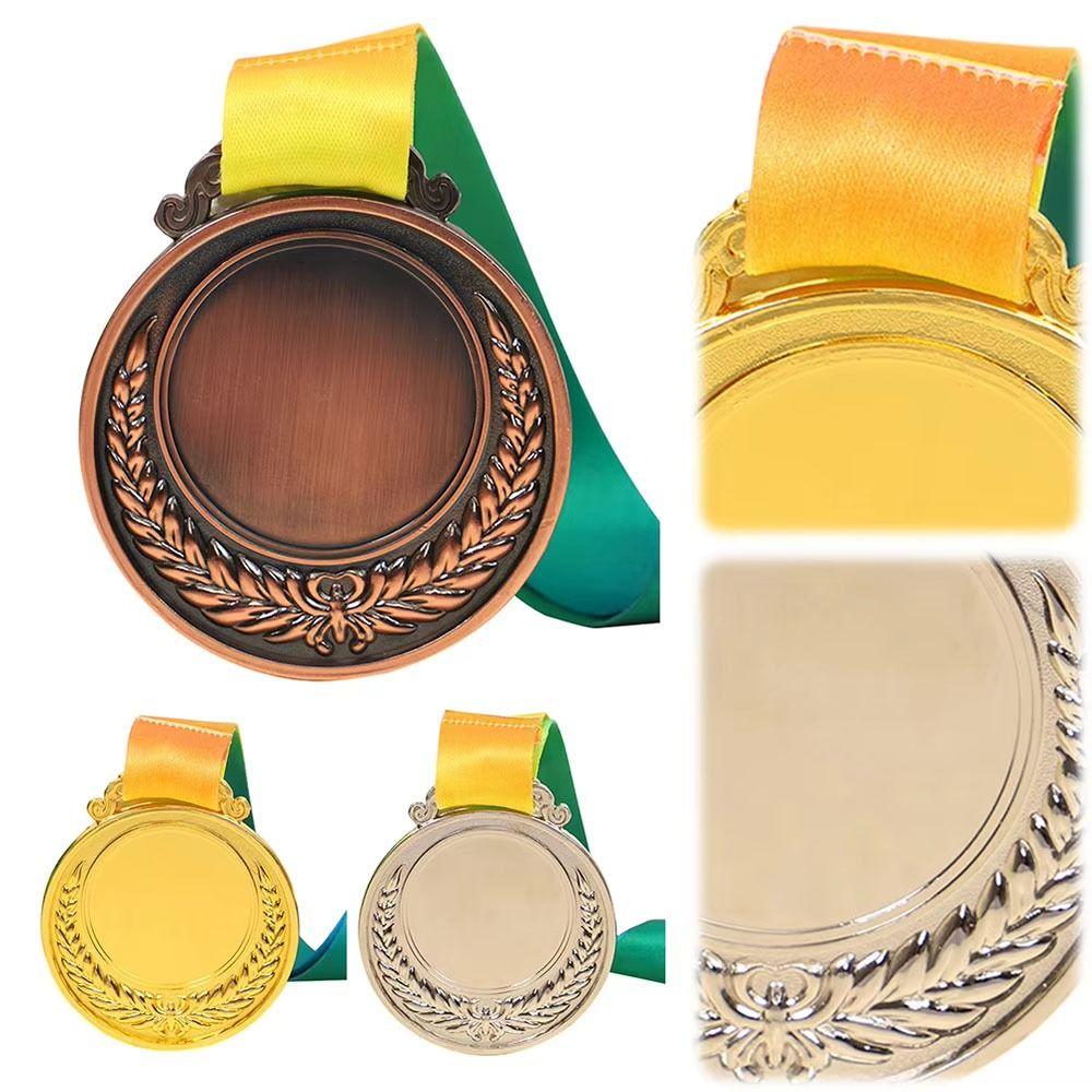 1Pcs Gold/Silver/Bronze Award Medal Dual-Sided Sports Reward  for Competitions Party Race