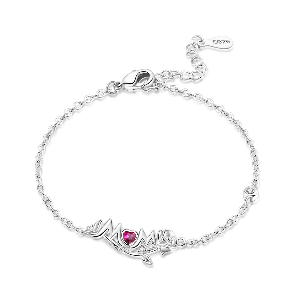 New 925 Silver Rose Gold Double-layer Heart Bracelet Chain Link Women Bracelet Birthday Festival Jewelry Gifts