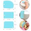 3PCS/Lot Dough Cake Cutter Slicer Spatula for Cake Cream Scraper Pasty Cutters Scraper Irregular Teeth Edge DIY Smoother