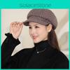 Outdoor Plaid Beret Thickened Sun Protection Hat Fashionable Gift Breathable