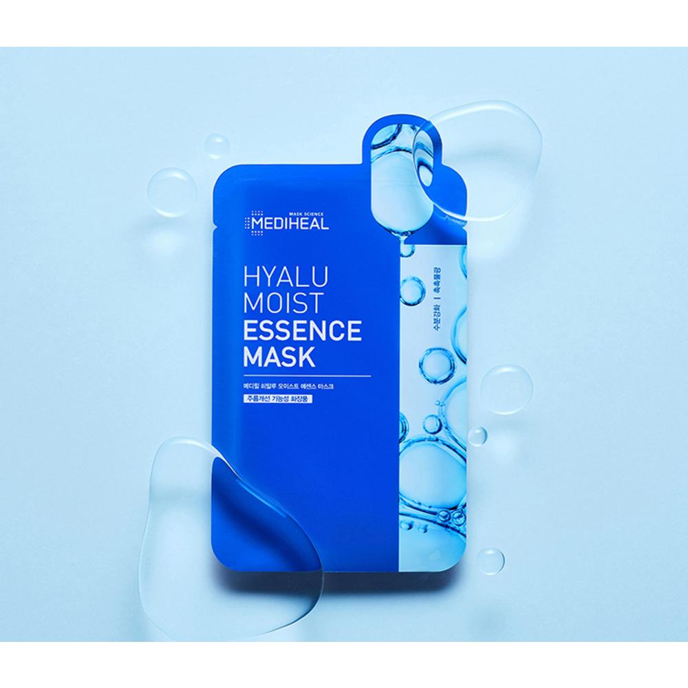 Mediheal Двойная успокаивающая водная маска 5 шт. + Увлажняющая эссенциальная маска с гиалуроновой кислотой 5 шт. + Пептидная лифтинг-ампульная маска 5 шт., 15 листов, 1 набор