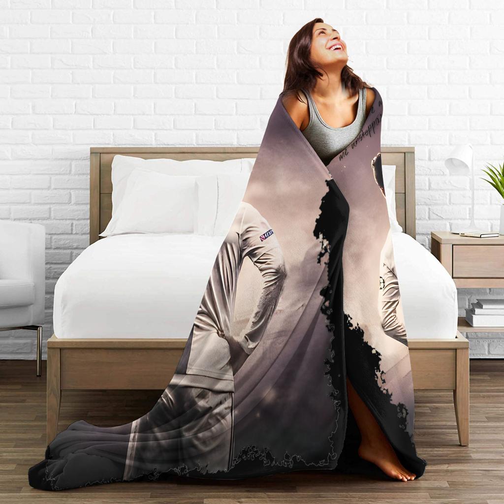 C Ronaldos Football Soccer Blanket Flannel Awesome Soft Throw Blanket for Coverlet Autumn/Winter
