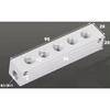 1/8" 1/4" 1/2" BSP Внутренняя резьба 2 3 4 5 6-ходовой 4-8 портов Сплошной алюминиевый коллекторный блок-распределитель Пневматический фитинг Компрессор воздуха