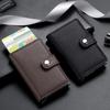 2025 Men's Leather Slim Money Clip Front Pocket Wallet Thin New Holder Credit Card Business Card Holders Cardpackage