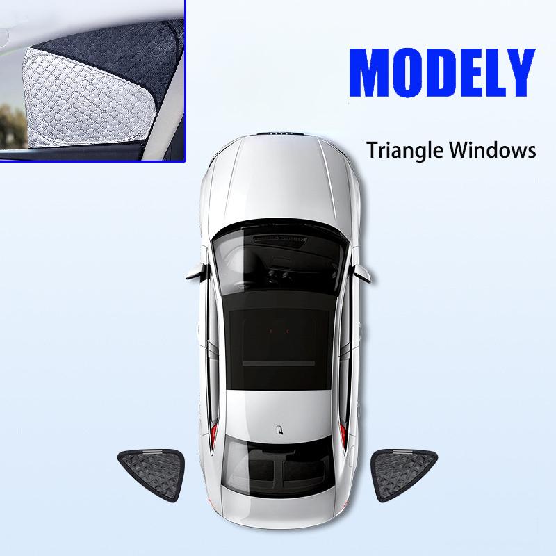 Upgrade Privacy Sunshade For Tesla Model 3 Y Juniper 2026 2025-2020 Front Side Window Sun Shade Windwhield Blind Shading Camping
