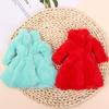 Plush Clothing Accessories Mini Nightgown Party Dressing Long Coat Winter Overcoat