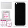 apgo Protective Skin Sticker for the Back Compatible with Apple iPhone SE 2016, Wrap Film, Foil, Vinyl - Pattern Matte Black