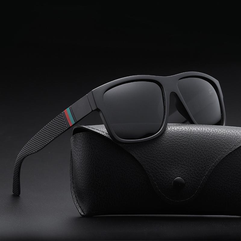 Модные мужские поляризационные солнцезащитные очки квадратные пластиковые для рыбалки уличные антибликовые зеркальные классические женские солнцезащитные очки для вождения Uv400