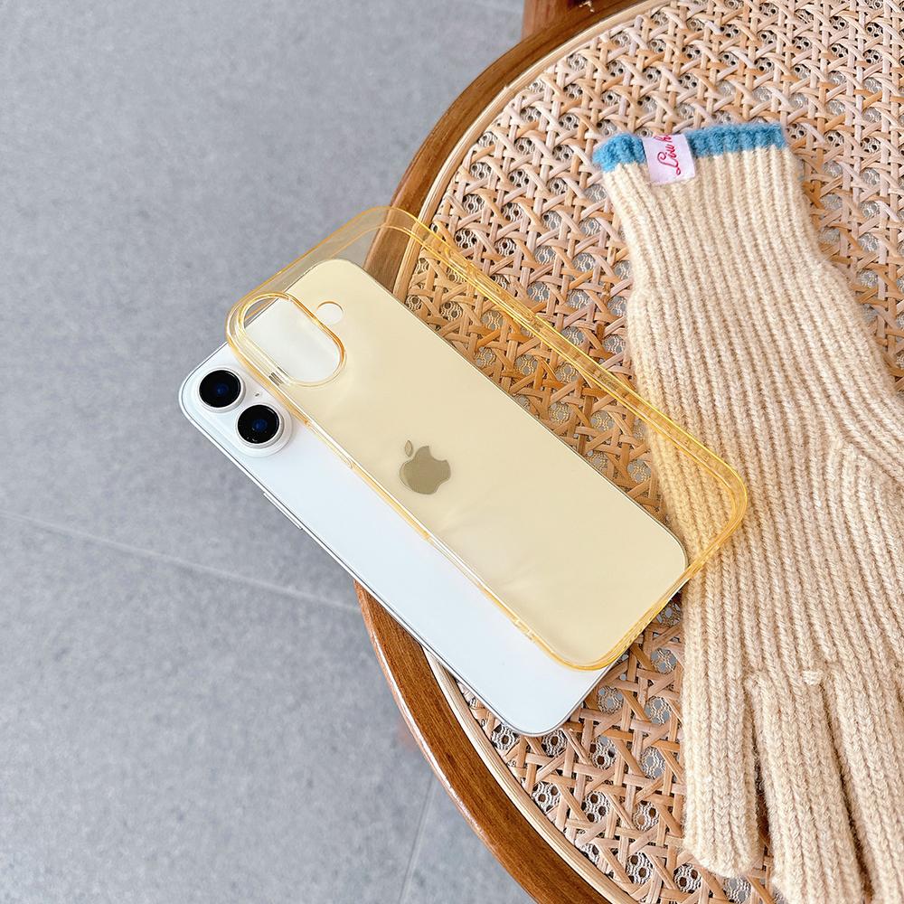 Colorful Candy Color Transparent Soft Case For For Iphone Air 17 16 15 14 13 12 11 Pro Max Plus Mini Silicone Ultra Thin Clear Shell