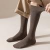 5 Pairs of Men's Autumn and Winter Cotton Boneless Plus Long and Knee Warm Calf Socks