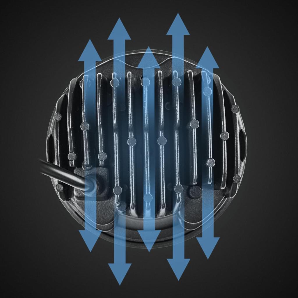 Фара Vancroser 5,75 дюйма, светодиодная X-образной формы, фара для мотоцикла, ДХО, переключатель ближнего/дальнего света, /24В, высокая яркость,