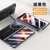 Чехол-подставка с магнитной петлей для Honor Magic V6, защитная крышка на заднюю панель, из гальванизированной веганской кожи