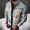 New Arrival Plaid Shirt New Men's Shirt Plaid Pocket Long Sleeve Shirt