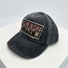 Baseball Style Broken Letterings Alphabet Miami Stitched Stitching Embroidered Women  Men For Neutral Gender Fresh Caps Peaked Hats Sunshade Retro