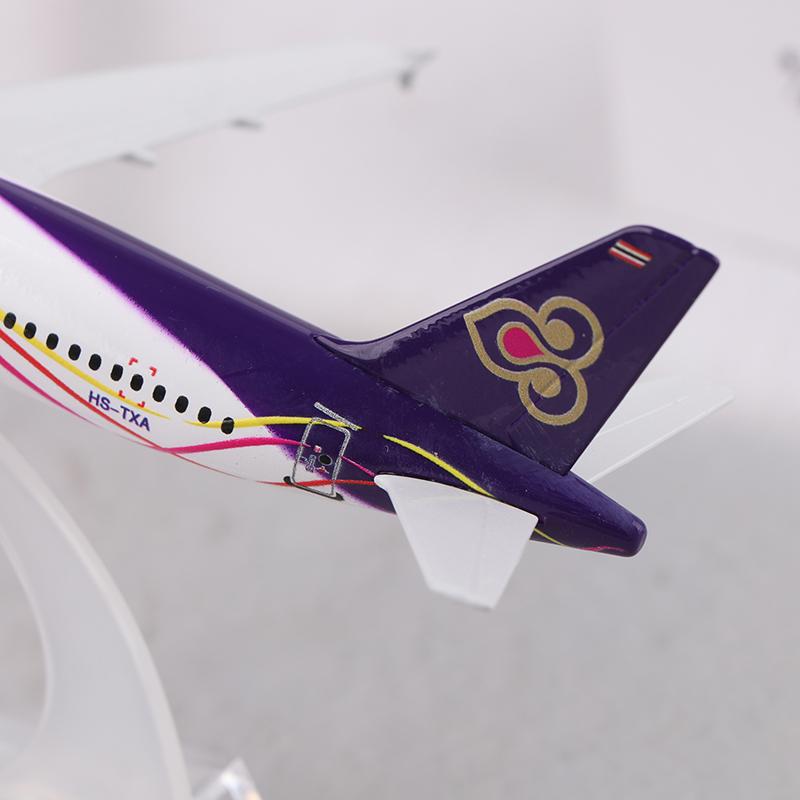 16 см Металлическая Модель Самолета Реплика Thai Smile 320 Самолет Масштаб Авиация Литой Миниатюрное Искусство Декор для Дома Офиса Игрушка Подарок