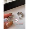 and American Metal Crescent Moon Diamond-Studded Earrings for Women, Spring and Summer Simple Versatile Niche Design, Light Luxury High-End Earrings