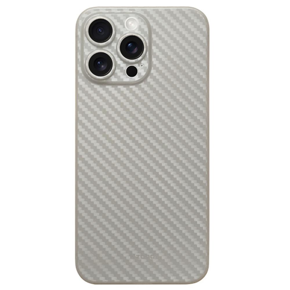 KZDOO Для iPhone 16 Pro Max Совместимый с MagSafe Текстура углеродного волокна Ультратонкий PP Чехол для телефона