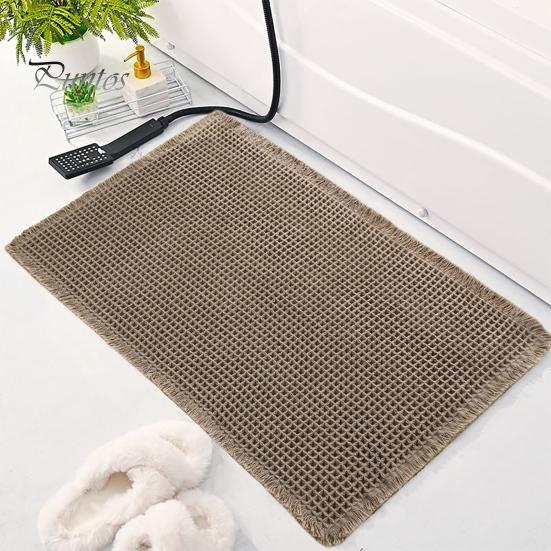Коврик для пола Быстро впитывающий Утолщенный Быстросохнущий 3D Текстура Нескользящий Нижний Грязеулавливающий Коврик Многоцелевой Коврик для Ванной Душевой Раковины Кухни