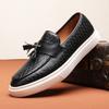 Men Casual Shoes Breathable Designer Shoes Leather Loafers Business Office Shoes For Men Driving Moccasins Comfortable Tassel