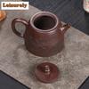 400 мл элегантные чайники из фиолетовой глины Исин, ручная работа, чайник Handuo из сырой руды, фиолетовый глиняный чайник с ситечком, чайный сервиз Zisha, принадлежности для кафе