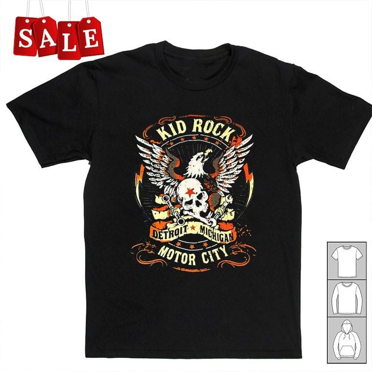 Новая футболка Kid Rock Motor City Подарок для фанатов Унисекс Все размеры Футболка UH40 Унисекс Футболка