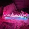 Welcome Neon Neon Light for and USB Sign, Izakayas, Cafes, Parties, Events, More, Powered, 4021cm (Pink)