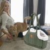 Thickened Cat Carrier Handbags Open Style Pet Shoulder Bag Pet Go-out Bag  for Travel