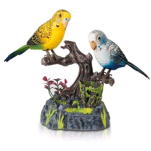 Interactive Desk Organizer - Talking Parrots 2 in 1 - They Repeat, They Move