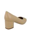 Salvatore Ferragamo Comiso Leather Pumps Beige White
