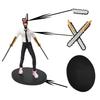 Hot Anime Chainsaw Man Figure 2Pcs Set Denji Action Figural 14-17Cm Car Decoration Doll Pvc Model Collection Toys Children Gifts