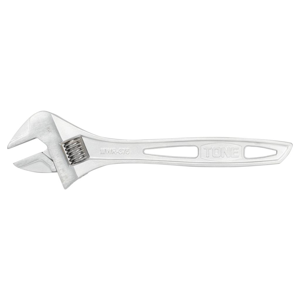 TONE Adjustable Wrench Total Length 375mm (with Scale) MWR-375