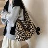 Casual Large-capacity Leopard Print Bag Women's 2025 New Versatile Shoulder Bag, Loose Tote Bag