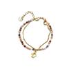 Bracelet - Raxsu - Multicolore - finition or jaune 18K - 16 cm + 3 cm d'extension - Cristal