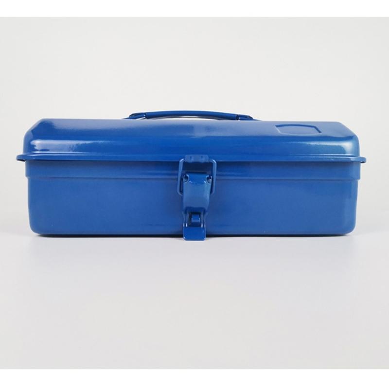 Прочный металлический ящик для инструментов с эргономичной ручкой, покрытие устойчиво к ржавчине, вместительный, для DIY и профессионального использования