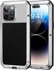 Heavy Duty Aluminum Metal Tank Armor Case Shockproof IP54 Waterproof Cover For iPhone 17 16e 15 14 13 12 11 Pro XS Max 8 7 Plus