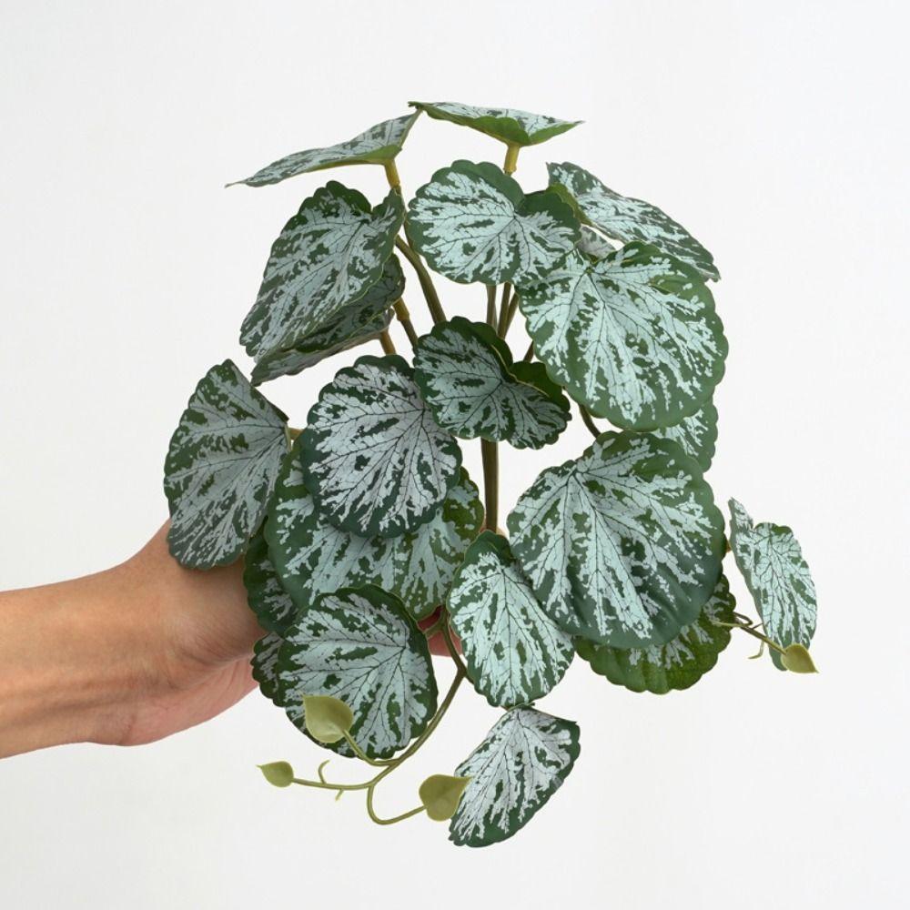 23 листа зеленых горшечных растений большая шелковая черепаха спина бамбуковые листья домашний садовый декор