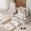 7Pcs Luggage Storage Bag Space-Saving Travel Bag Organizer Set Suitcase Packing Bag for Trips Outdoor