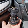 Creative Cartoon Bear Diamond-Studded Car Perfume Ornament - Solid Perfume Gift Decor