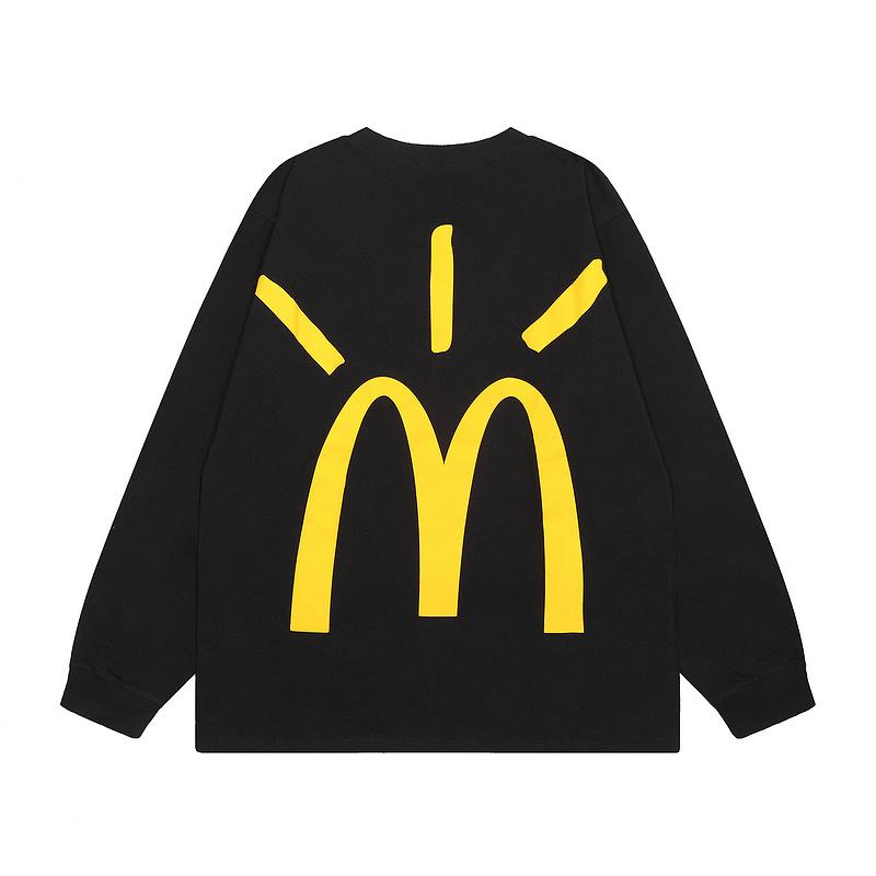 23 Cross-border American trendy brand Travis Scott jointly signed M Ji cooperation long-sleeved t-shirt men's and women's high street bottoming shirt