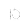 Tirr Lirr Basic Hoop Ring 30mm Silver-White Earrings TESSVW14007M