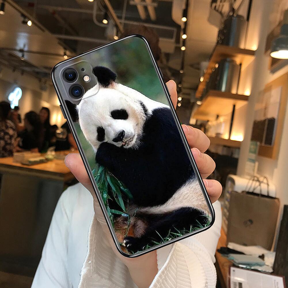 Супер милые чехлы для телефонов с пандой для iphone 13 Pro Max, чехол 12 11 Pro Max 8 PLUS 7PLUS 6S XR X XS 6 mini se mobile cell