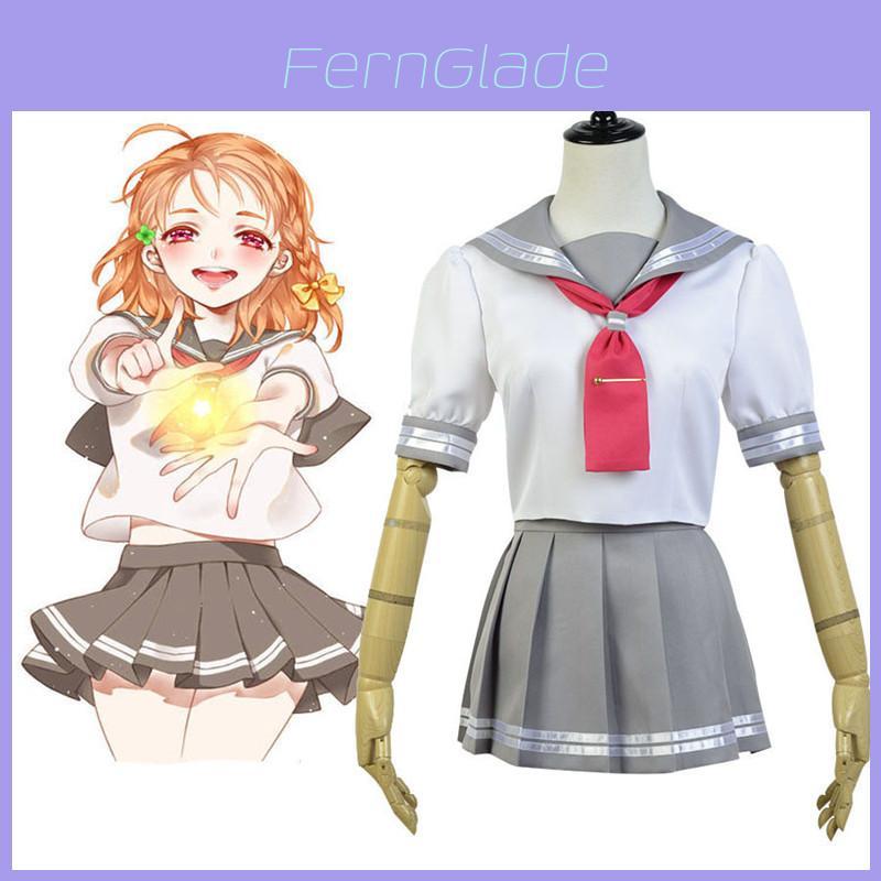 Love Live Sunshine Aqours Така́ми Чи́ка Униформа Матроска Костюм для косплея Юбка Для поклонников аниме