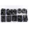 550Pcs Black Flat Washer Assortment Kit Sealing Washers for Screw Bolt  Electrical Connection