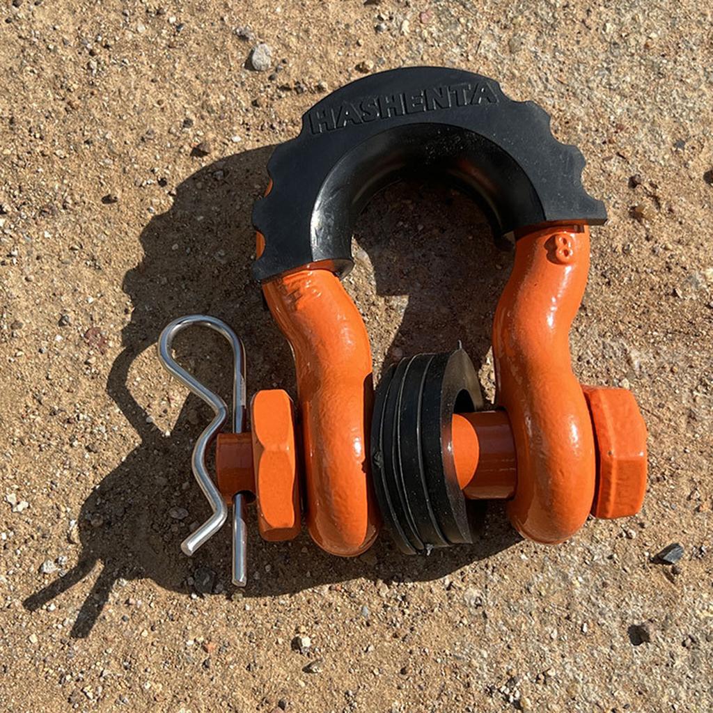 2 шт. D-образная скоба для якоря 5/8", прочная буксировочная скоба с прочностью на разрыв 28660 фунтов для восстановления внедорожника Jeep